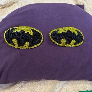 Handmade Custom Batman DC Logo Burlesque Pasties EUC